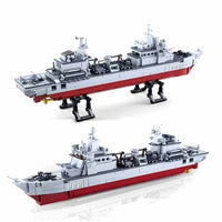 Thumbnail for Building Blocks MOC Military Navy 906B Supply Vessel Bricks Toys - 5