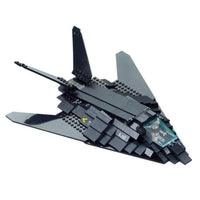 Thumbnail for Building Blocks MOC Military Stealth Bomber Jet F-117 Aircraft Bricks Toys Construction Set Toys - 6
