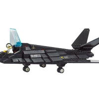Thumbnail for Building Blocks MOC Military Stealth Bomber Jet F-117 Aircraft Bricks Toys Construction Set Toys - 3