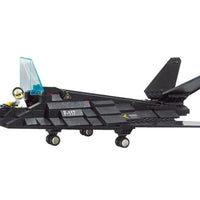 Thumbnail for Building Blocks MOC Military Stealth Bomber Jet F - 117 Aircraft Bricks Toys - 3