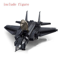 Thumbnail for Building Blocks MOC Military Stealth Fighter Jet F - 35 Aircraft Bricks Toys - 5
