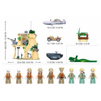 Thumbnail for Building Blocks MOC Military WW2 Battle Of Iwo Jima Army Bricks Toy - 6