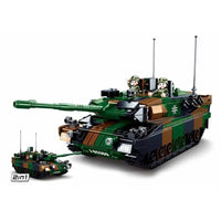 Thumbnail for Building Blocks MOC Military WW2 Leopard 2A5 Tank Bricks Toys Construction Set Toys - 1