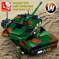 Thumbnail for Building Blocks MOC Military WW2 Leopard 2A5 Tank Bricks Toys - 6