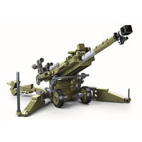 Thumbnail for Building Blocks MOC Military WW2 M777 Light Artillery Gun Bricks Toy - 1