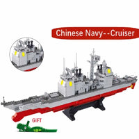 Building Blocks Navy MOC Military WW2 Navy Building Blocks Toy for Kids