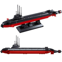 Thumbnail for Building Blocks MOC Military WW2 Navy Nuclear Submarine Bricks Toy - 1