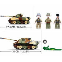 Thumbnail for Building Blocks MOC Military WW2 Panther G Medium Tank Bricks Toys Construction Set Toys - 6