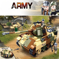 Thumbnail for Building Blocks MOC Military WW2 Panther G Medium Tank Bricks Toys - 5