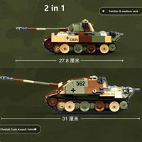 Thumbnail for Building Blocks MOC Military WW2 Panther G Medium Tank Bricks Toys - 4