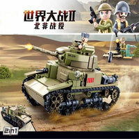 Thumbnail for Building Blocks MOC WW2 Military Battle M13/40 Tank Bricks Toy - 4