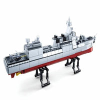 Thumbnail for Building Blocks MOC WW2 Navy 055 Destroyer Cruiser Warship Bricks Toy - 2