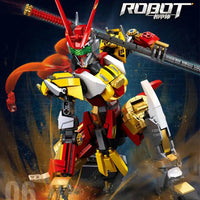 Thumbnail for Building Blocks Monkey King Mecha Robot Cyber Wukong Bricks Toys - 2