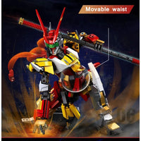 Thumbnail for Building Blocks Monkey King Mecha Robot Cyber Wukong Bricks Toys - 5