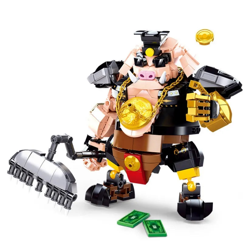Building Blocks Movie King Monkie Pig Warrior Mecha Bricks Toy - 1