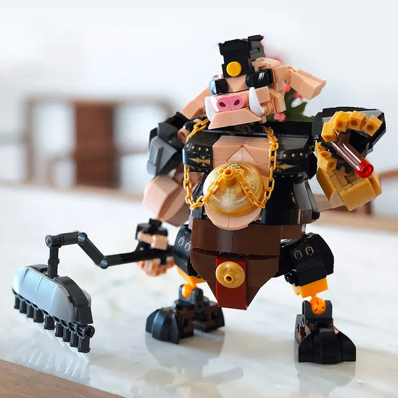 Building Blocks Movie King Monkie Pig Warrior Mecha Bricks Toy - 2