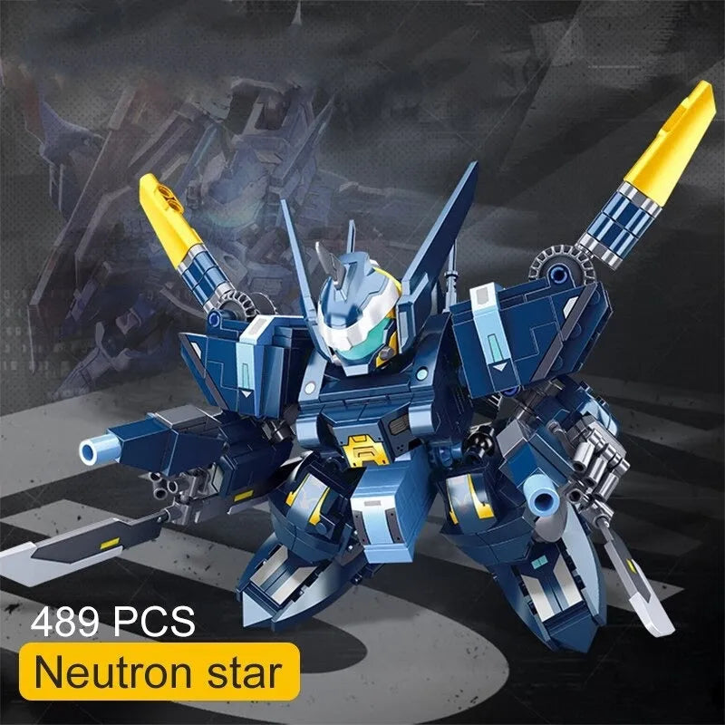 Building Blocks Movie Neutron Star Mecha Robot Warrior Bricks Toy Construction Set Toys - 2