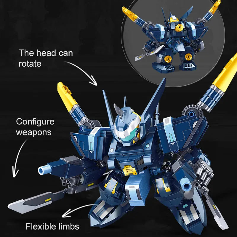 Building Blocks Movie Neutron Star Mecha Robot Warrior Bricks Toy Construction Set Toys - 5