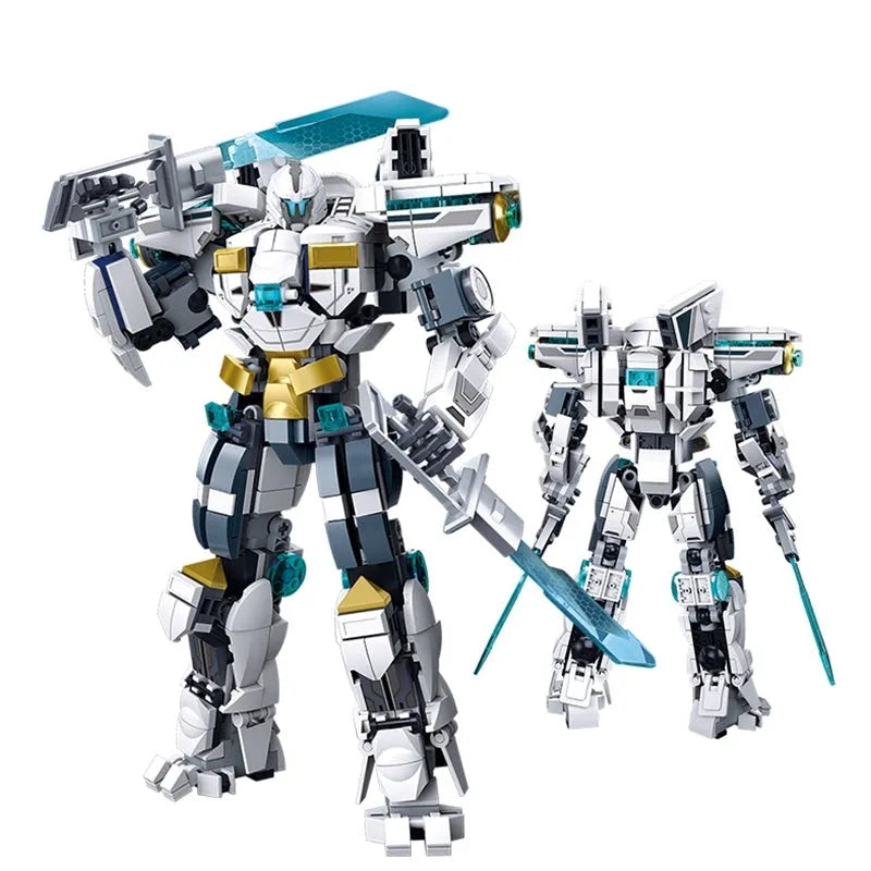 Building Blocks Super Transforming Mecha Robot Warrior Bricks Toy Construction Set Toys - 1