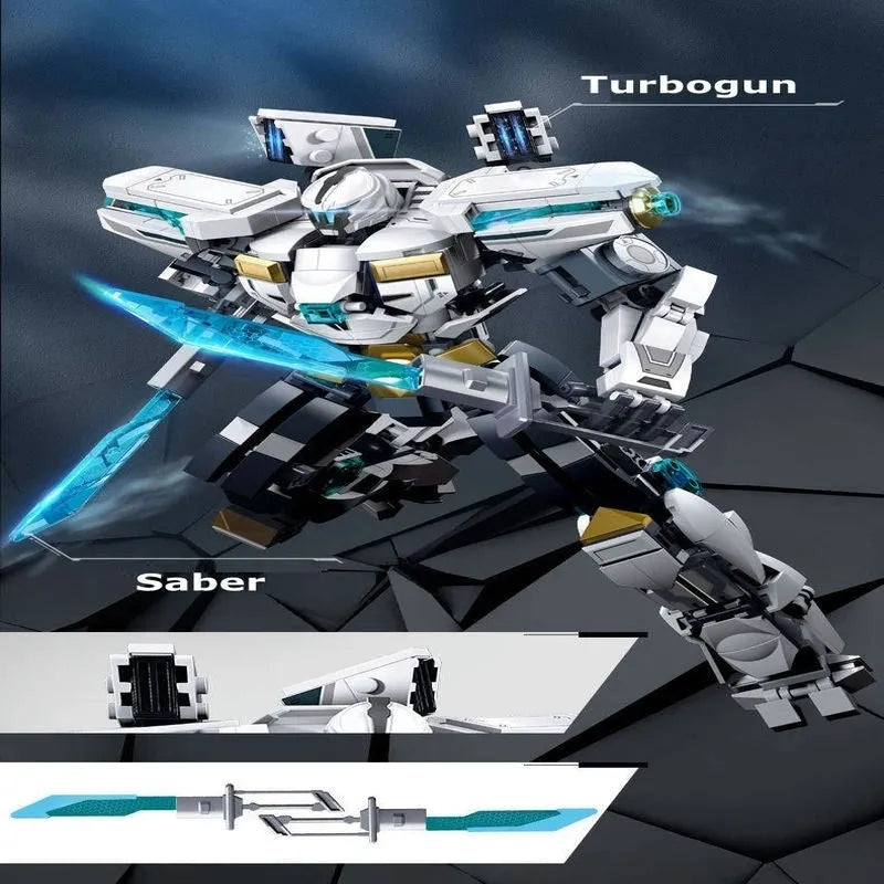 Building Blocks Super Transforming Mecha Robot Warrior Bricks Toy Construction Set Toys - 9