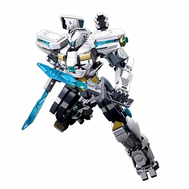 Building Blocks Super Transforming Mecha Robot Warrior Bricks Toy - 5