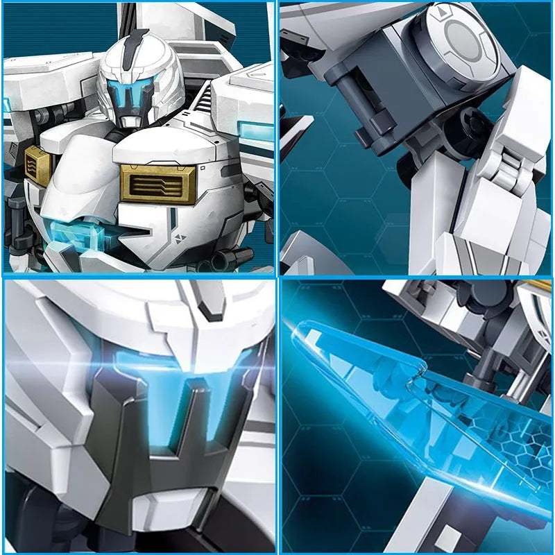 Building Blocks Super Transforming Mecha Robot Warrior Bricks Toy Construction Set Toys - 6
