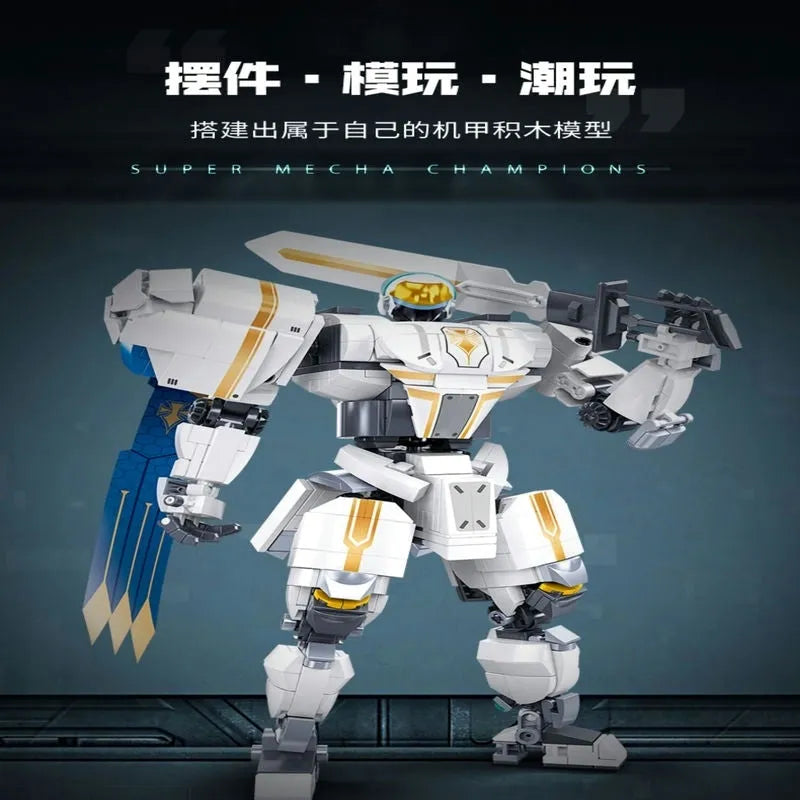 Building Blocks Transformed Super Mecha Arthur Robot Warrior Bricks Toy Construction Set Toys - 5