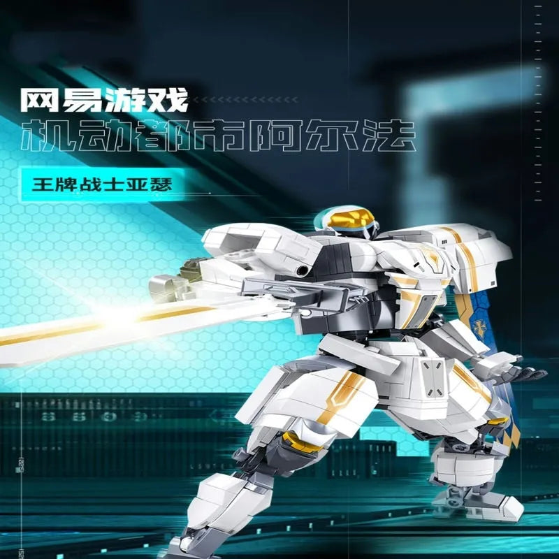 Building Blocks Transformed Super Mecha Arthur Robot Warrior Bricks Toy Construction Set Toys - 2