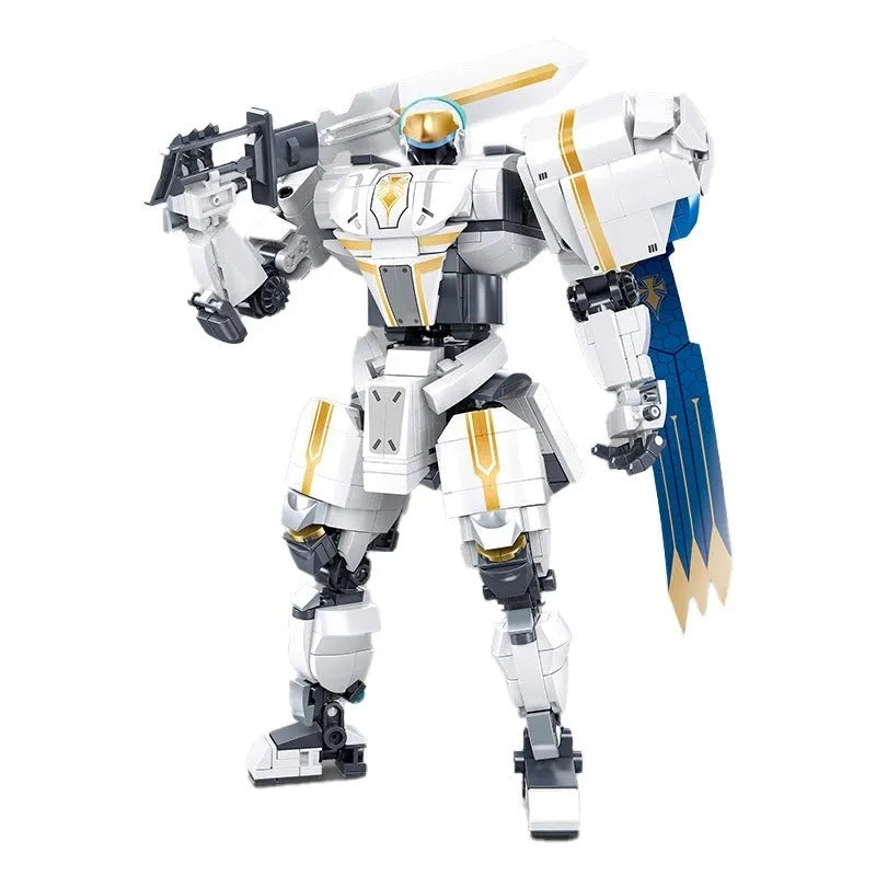 Building Blocks Transformed Super Mecha Arthur Robot Warrior Bricks Toy Construction Set Toys - 1