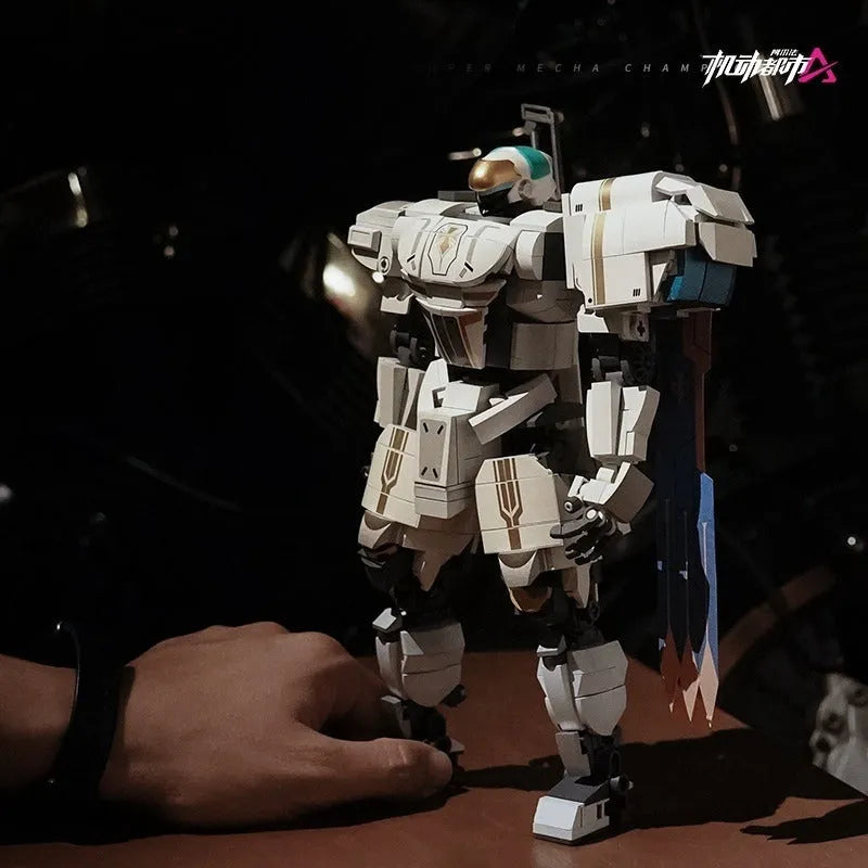 Building Blocks Transformed Super Mecha Arthur Robot Warrior Bricks Toy - 9