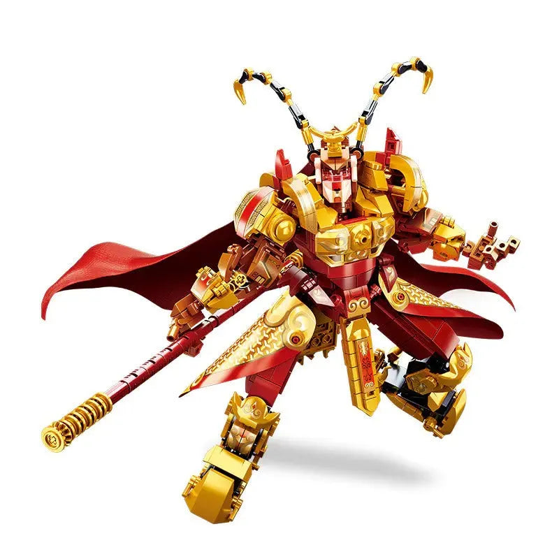 Building Blocks Transformers Monkey King Warrior Mecha Bricks Toys Construction Set Toys - 1