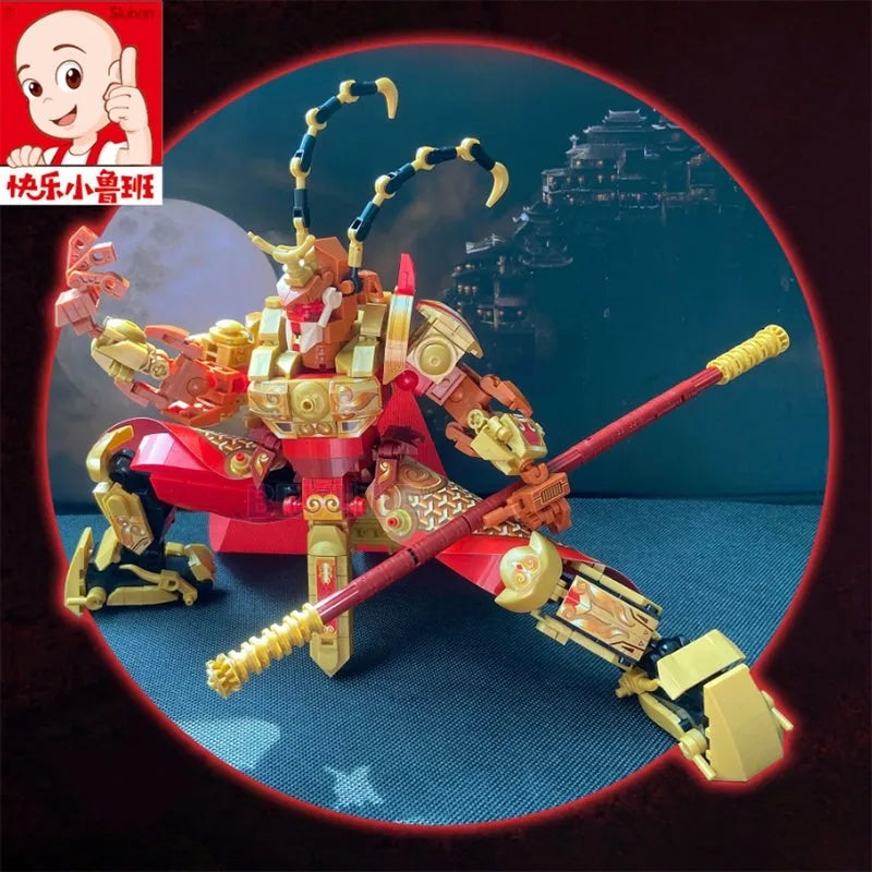 Building Blocks Transformers Monkey King Warrior Mecha Bricks Toys - 6