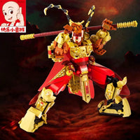 Thumbnail for Building Blocks Transformers Monkey King Warrior Mecha Bricks Toys - 8