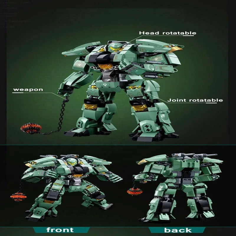 Building Blocks Transforming Mecha Robot Warrior Leader Bricks Toy Construction Set Toys - 10