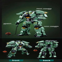 Thumbnail for Building Blocks Transforming Mecha Robot Warrior Leader Bricks Toy Construction Set Toys - 10