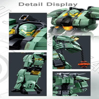 Thumbnail for Building Blocks Transforming Mecha Robot Warrior Leader Bricks Toy Construction Set Toys - 9