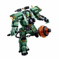 Thumbnail for Building Blocks Transforming Mecha Robot Warrior Leader Bricks Toy Construction Set Toys - 6