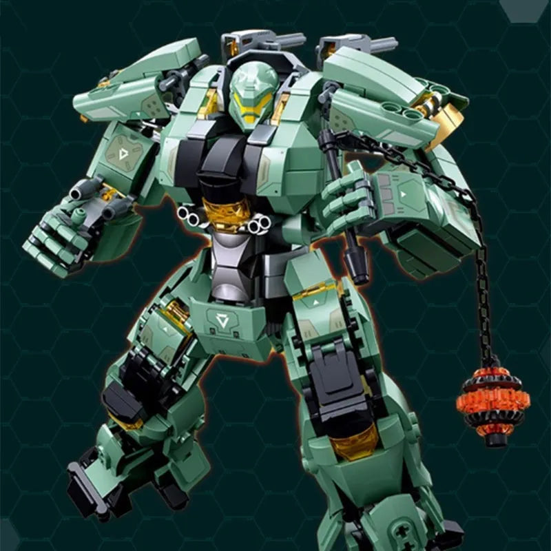Building Blocks Transforming Mecha Robot Warrior Leader Bricks Toy Construction Set Toys - 2