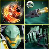Thumbnail for Building Blocks Transforming Mecha Robot Warrior Leader Bricks Toy Construction Set Toys - 5