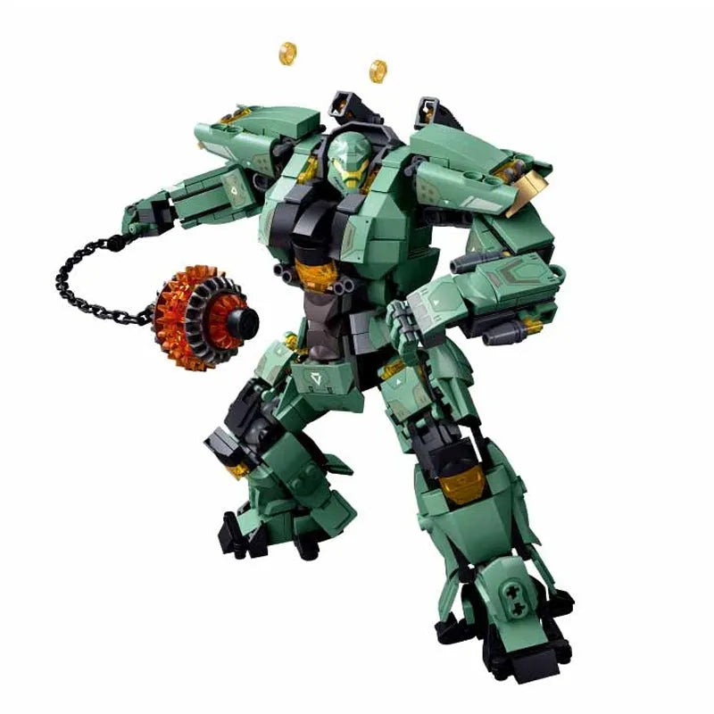 Building Blocks Transforming Mecha Robot Warrior Leader Bricks Toy - 4
