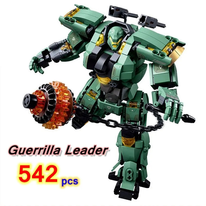 Building Blocks Transforming Mecha Robot Warrior Leader Bricks Toy Construction Set Toys - 8