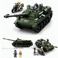 Thumbnail for Building Blocks WW2 MOC Military SU85 Tank Destroyer Bricks Toy - 9