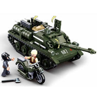 Thumbnail for Building Blocks WW2 MOC Military SU85 Tank Destroyer Bricks Toy - 6