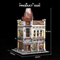 Thumbnail for Building Blocks Creator Expert Ruin City Palace Cinema Apocalypse Bricks Toy Construction Set Toys - 6