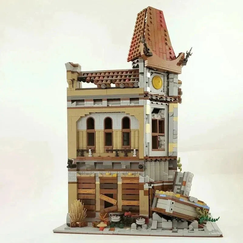 Building Blocks Creator Expert Ruin City Palace Cinema Apocalypse Bricks Toy - 12