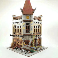 Thumbnail for Building Blocks Creator Expert Ruin City Palace Cinema Apocalypse Bricks Toy Construction Set Toys - 11