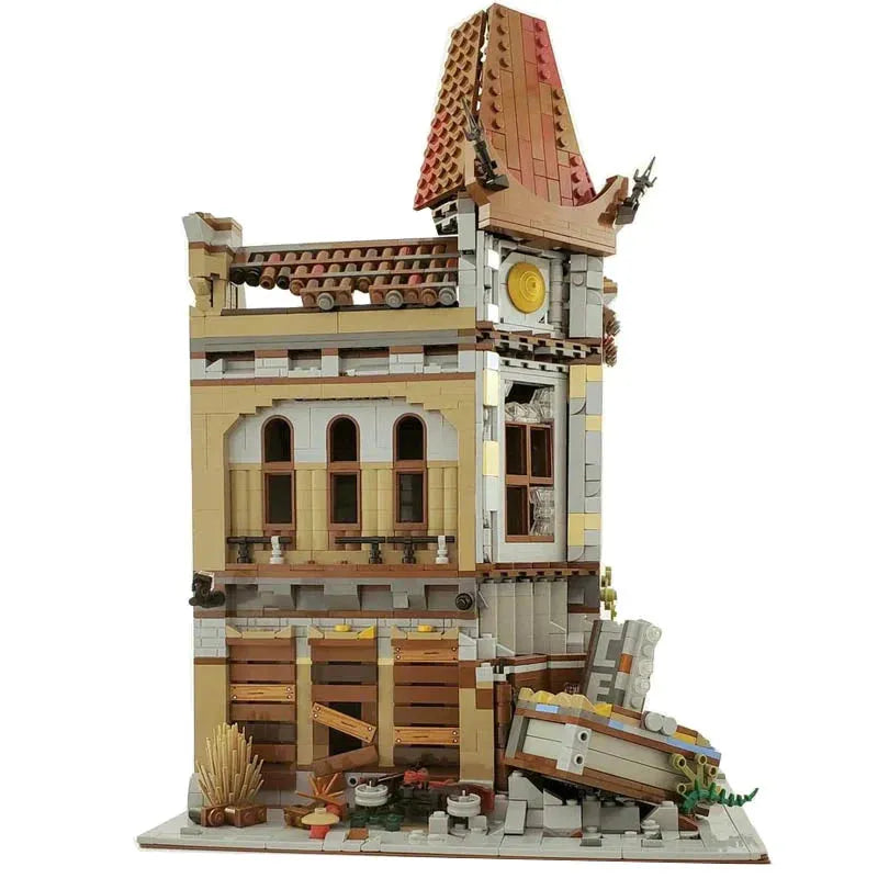 Building Blocks Creator Expert Ruin City Palace Cinema Apocalypse Bricks Toy - 1