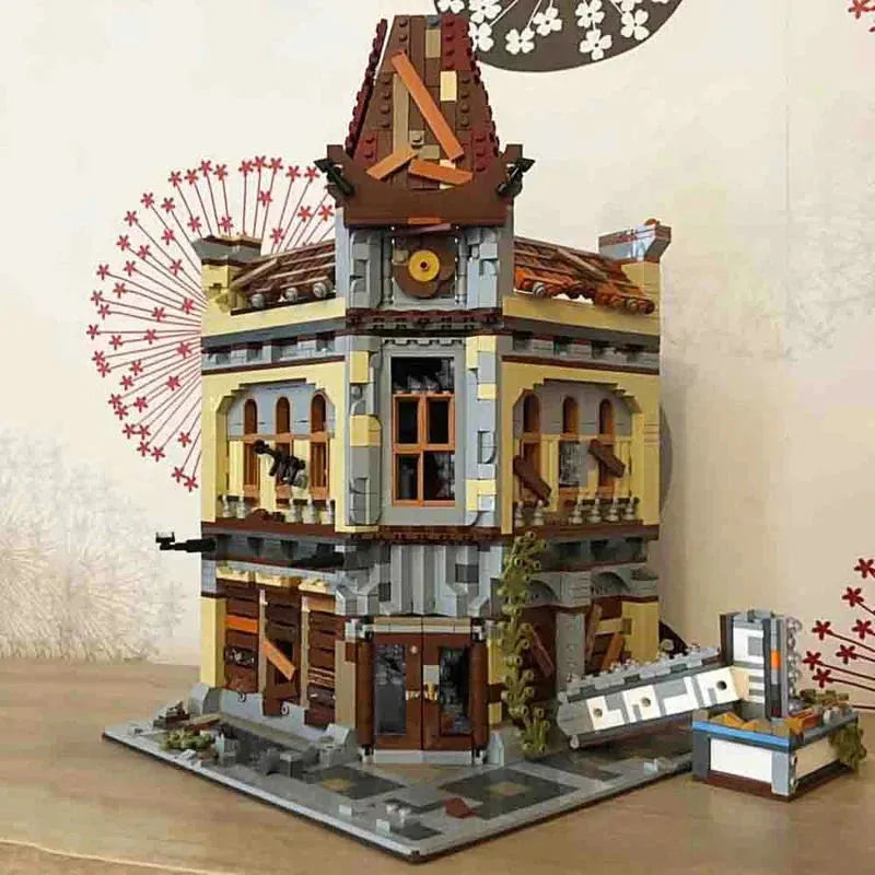 Building Blocks Creator Expert Ruin City Palace Cinema Apocalypse Bricks Toy - 8