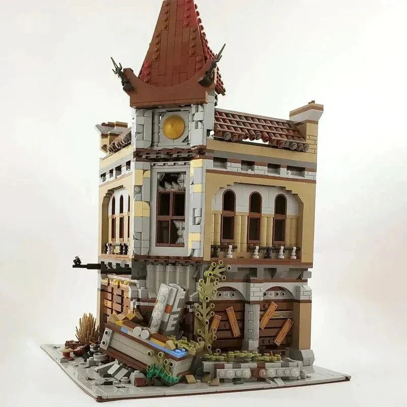 Building Blocks Creator Expert Ruin City Palace Cinema Apocalypse Bricks Toy - 10