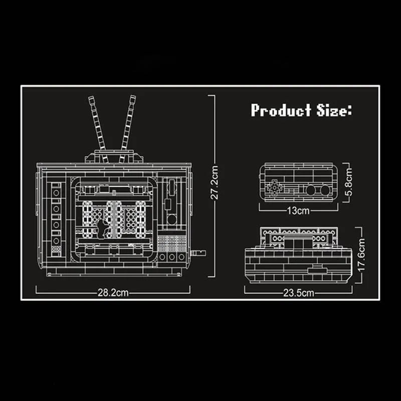 Building Blocks Creator MOC Experts Infernal FC Contra Retro TV Game Bricks Toy - 5
